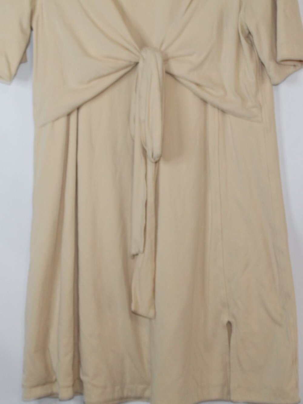 Lululemon women's dress size 8 prosecco yellow knee length wrap top tie front sh - Picture 5 of 10